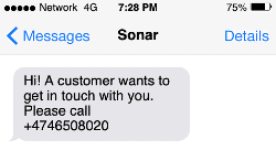 Let your customers easily get in touch with you with Sonar Callback